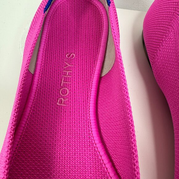 New ROTHY'S Women's Size 10 The Point Dragon Fruit Recycled Shoe Flats - Picture 6 of 13